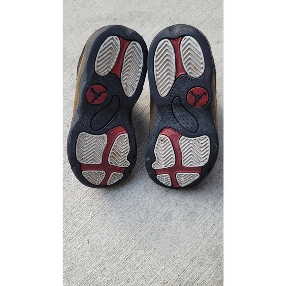 Nike Air Jordan 13 XIII Retro BT Olive Suede Toddler Shoes - Picture 5 of 7